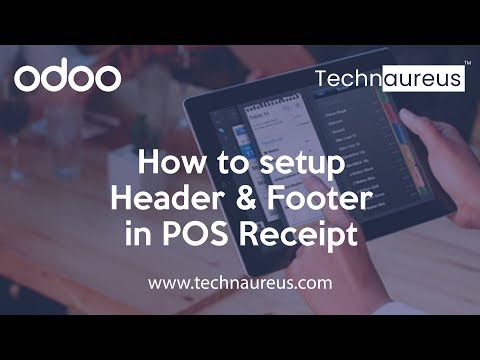 How to setup Header & footer in Odoo POS Receipt | Free POS