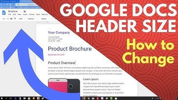 Google docs header size - How to change the height