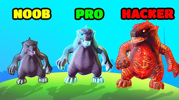 Go BIG! Feat. Godzilla vs Kong Gameplay - NOOB vs PRO vs HACKER (iOS/Android)