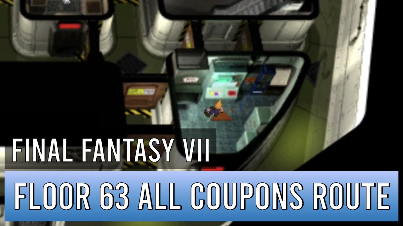 Final Fantasy 7 Floor 63 'A B C' all coupons