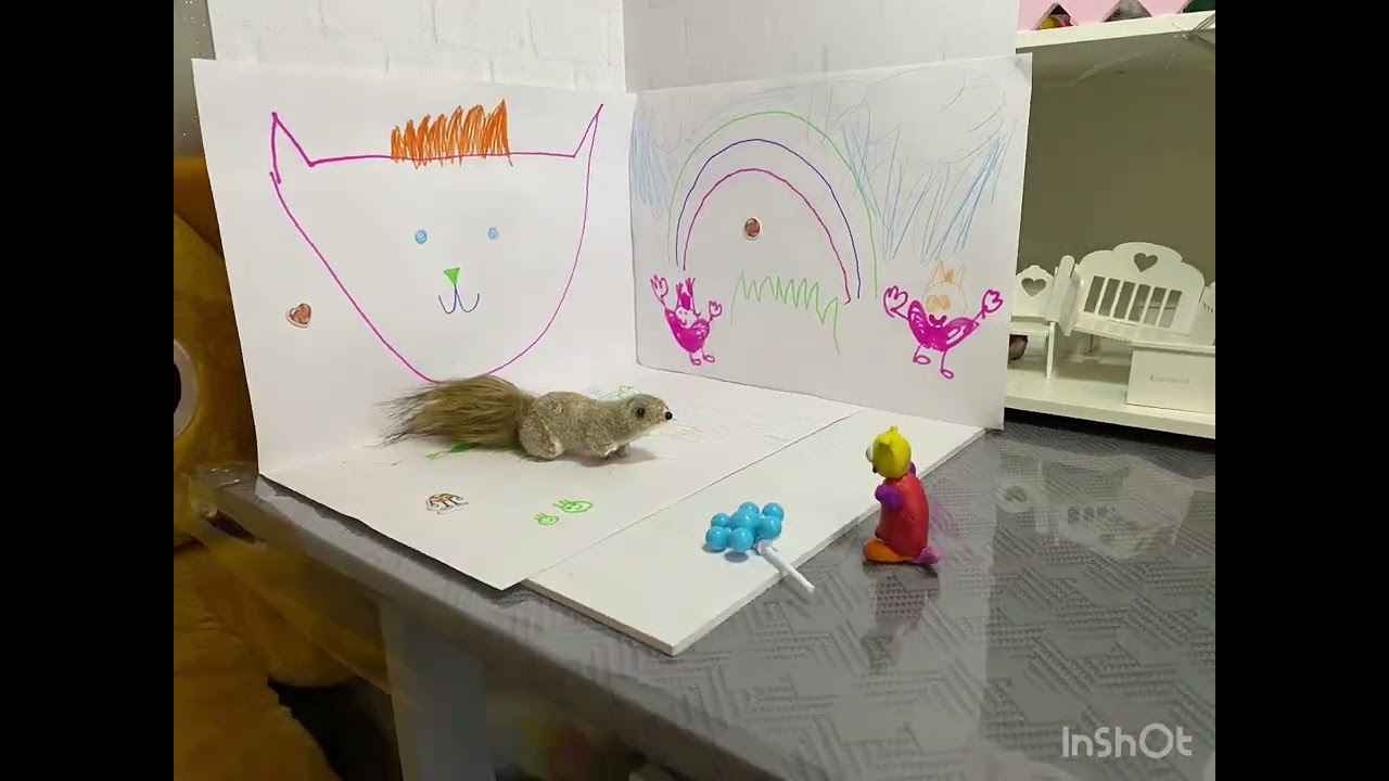 Котяра и белка весёлый колдак￼