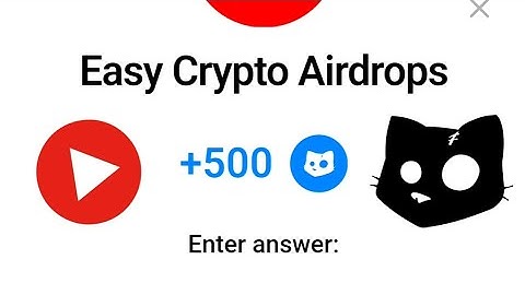 Easy Crypto Airdrops | Cats Video Code New Easy Crypto Airdrops Cats Answer | YouTube Video Code