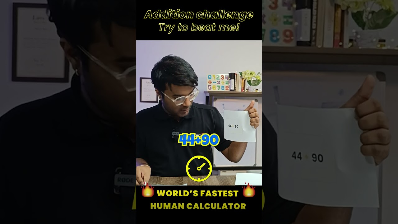 Can you add this quickly? | Fastest Human Calculator #additionchallenge