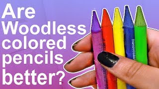 ARE WOODLESS COLORED PENCILS BETTER THAN REGULAR?