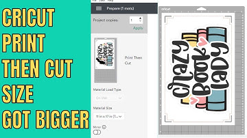 Cricut Print then cut on larger paper - Expanded sizes for Print and cut Make stickers