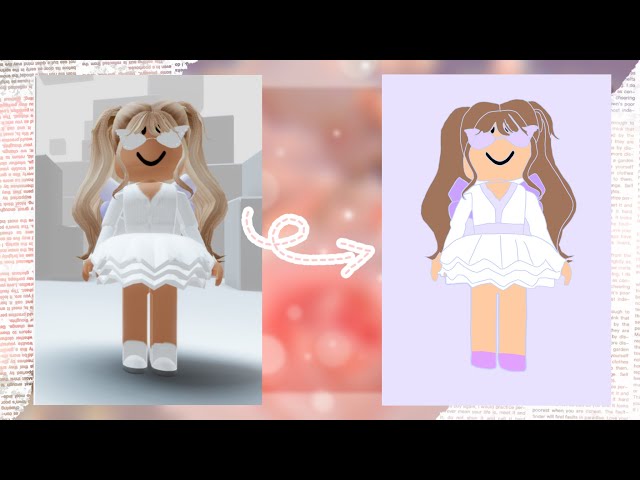 My avatar in Roblox vs My avatar in IbisPaint x on Make a GIF