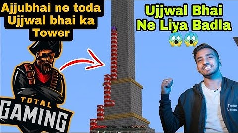 Techno Gamerz Vs Total Gaming in Minecraft Herobrine Smp | Ujjwal ne liya badla ajjubhaise Minecraft