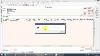 SQL ACCOUNTING SYSTEM GST 066 DELAY OF PURCHASE INVOICE
