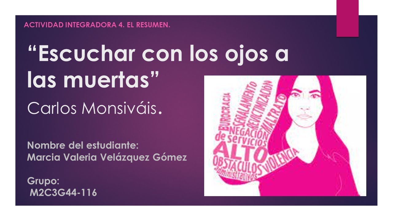 Módulo 2. Actividad Integradora 4. El resumen. Escuchar con los ojos a