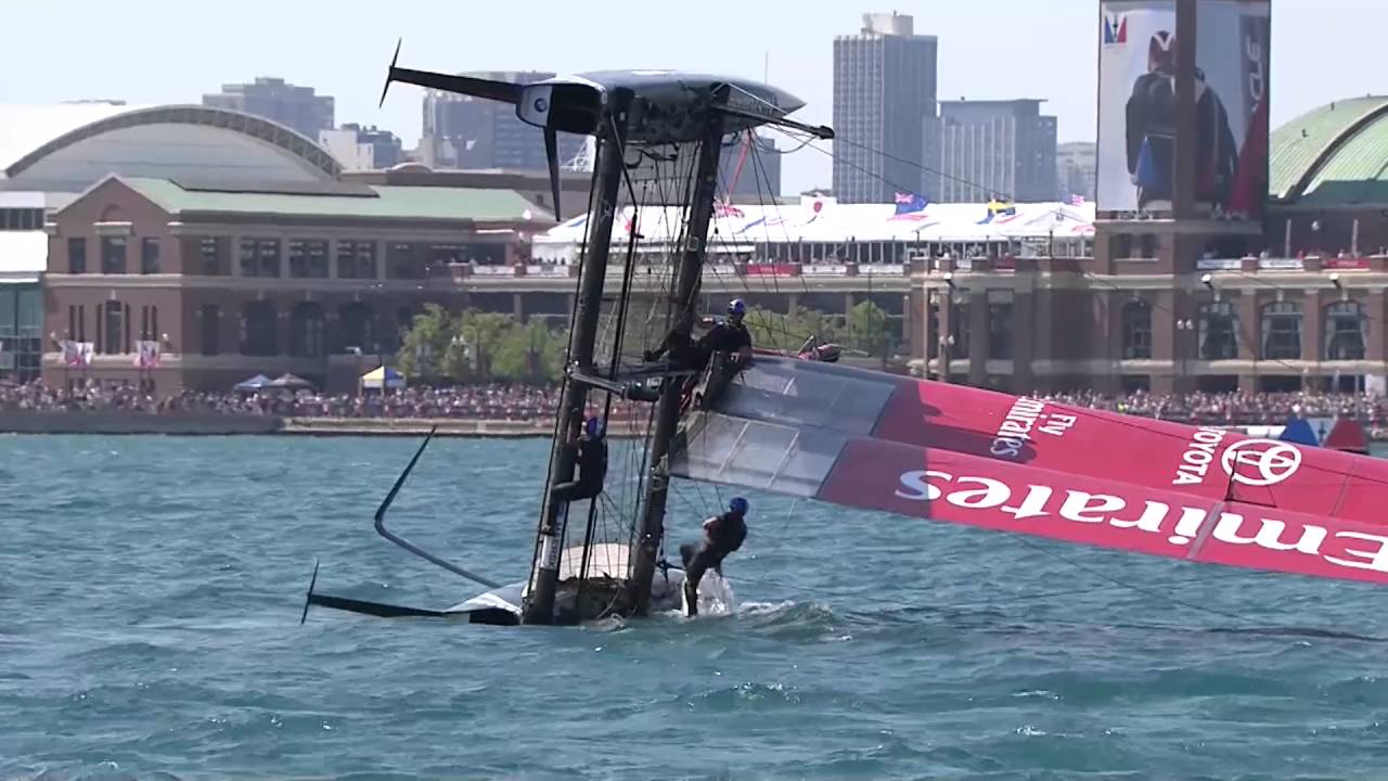 America's Cup Chicago Kenterung Team New Zealand