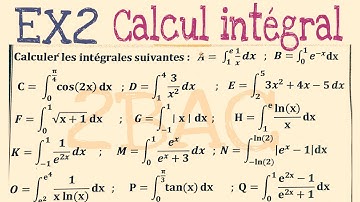 Calcul intégral 2bac || exercice 2 || intégral d