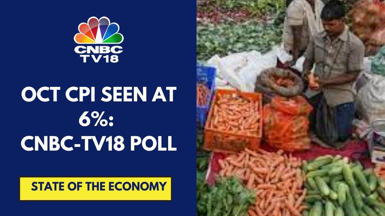 October CPI Seen Rising To 6%; September IIP Data Pegged At 2.36%: CNBC TV18 Poll | CNBC TV18