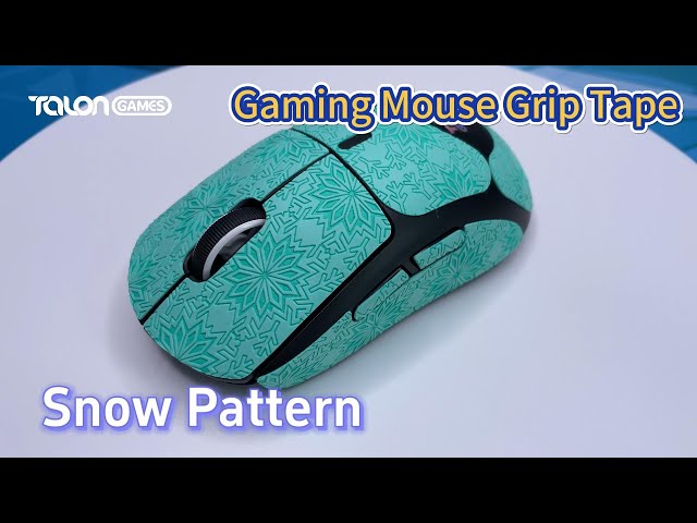 Snowy Pattern! TALONGAMES Snow Pattern Series Mouse Grip Tape (Mint Green, for G Pro X Superlight) class=