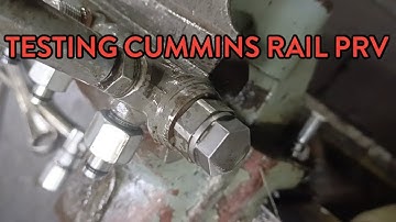 How To Test Cummins Rail PRV? PRESSURE RELEF VALVE Proper Testing
