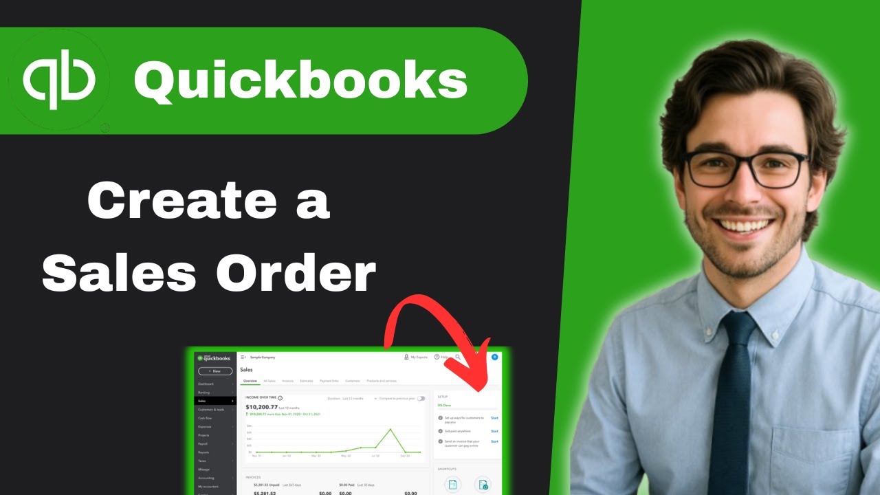 How to create a sales order in QuickBooks Online (full guide) - YouTube