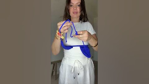 Adjustable Bikini Hack 😍 #howto #bikini #hack #fashionhack #stylehack #beachwear #swimsuit #hacks