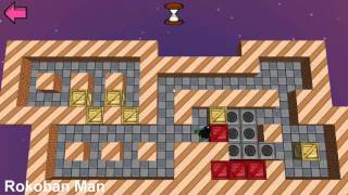 Sokoban (Boxxle) Level 92 played on Rokoban for Windows.