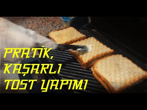 MÜKEMMEL ÇİFT KAŞARLI TOST YAPIMI ! (PRATİK)