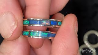 Opal inlay rings: how I make them.