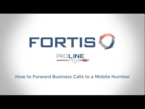 ProLinePBX VoIP System: Forwarding Calls to a Mobile Number in the Portal