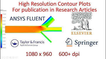 How to export images in HIGH RESOLUTION from  Ansys FLUENT | High-quality contour plots for Research
