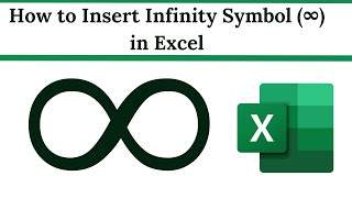 How to insert Infinity symbol (∞) in Excel