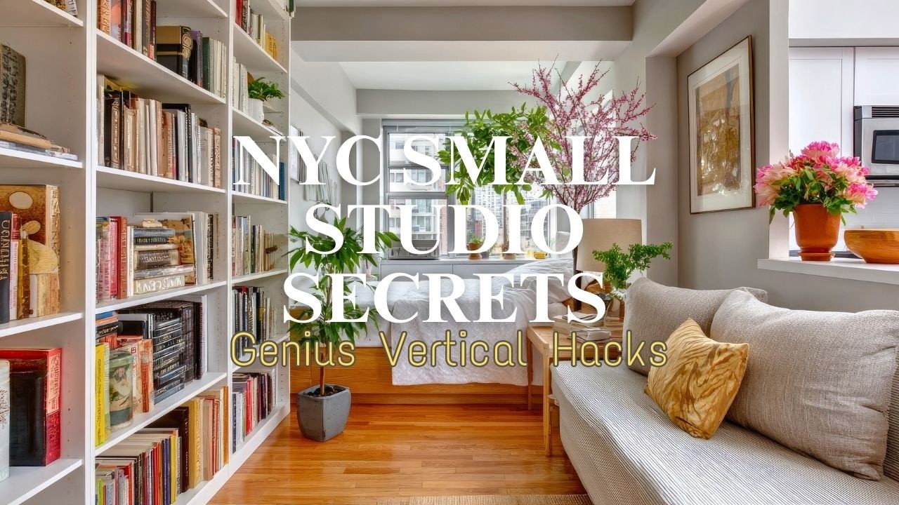 Обзор квартиры в Нью-Йорке: гениальные идеи вертикального хранения для небольших помещений.