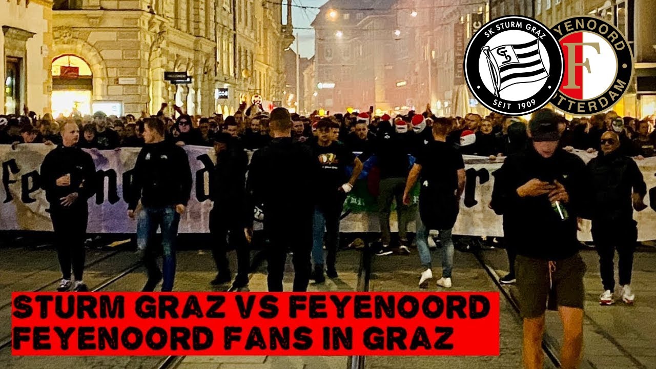 Feyenoord Fans In Graz | Sk Sturm Graz Vs Feyenoord Rotterdam | 27-10-2022  - Youtube