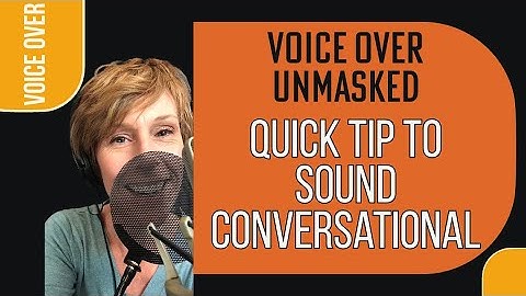 VOICE ACTORS: How Do You Sound Conversational? (TRY THIS!)   #voiceover #voiceacting