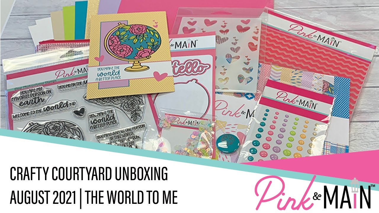 August 2021 Crafty Courtyard Monthly Card Kit Unboxing