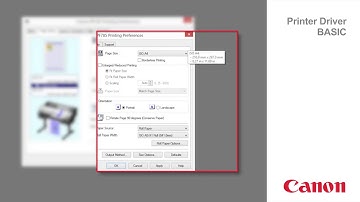 Basic use of the Canon Printer Drivers
