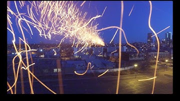 DJI Phantom 3 firing bottle rockets (remotely controlled via Arduino)