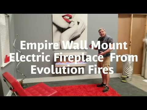 Empire Wall Mount Electric Fireplace