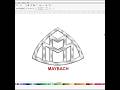How To Draw The Maybach Logo Coreldraw Drawing Maybach Shorts Logomaking 