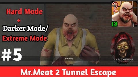 Mr.Meat 2: Prison Break Part 5 | Hard+ Darker/Extreme Mode| mr meat 2 tunnel escape| AS ActionMode