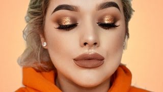 COPPER GLAM HALO EYE - Morphe Copper Palette Tutorial! | Rachel Leary