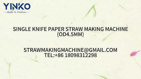 Automatic drinking straw production line works perfectly