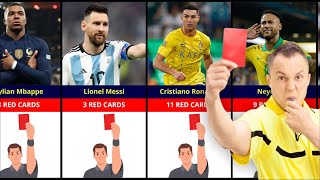 Comparison : Number Of Red Cards Famous Footballers