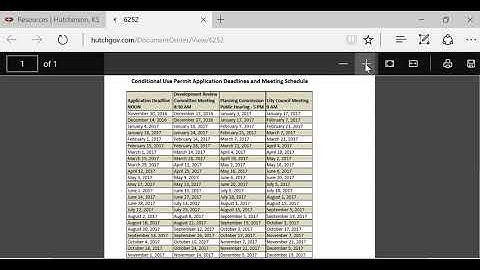 Conditional Use Permit Application Deadlines and Meetings