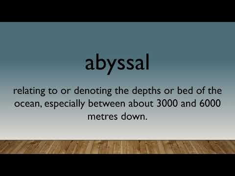 Abyssal  Pronunciation & Meaning