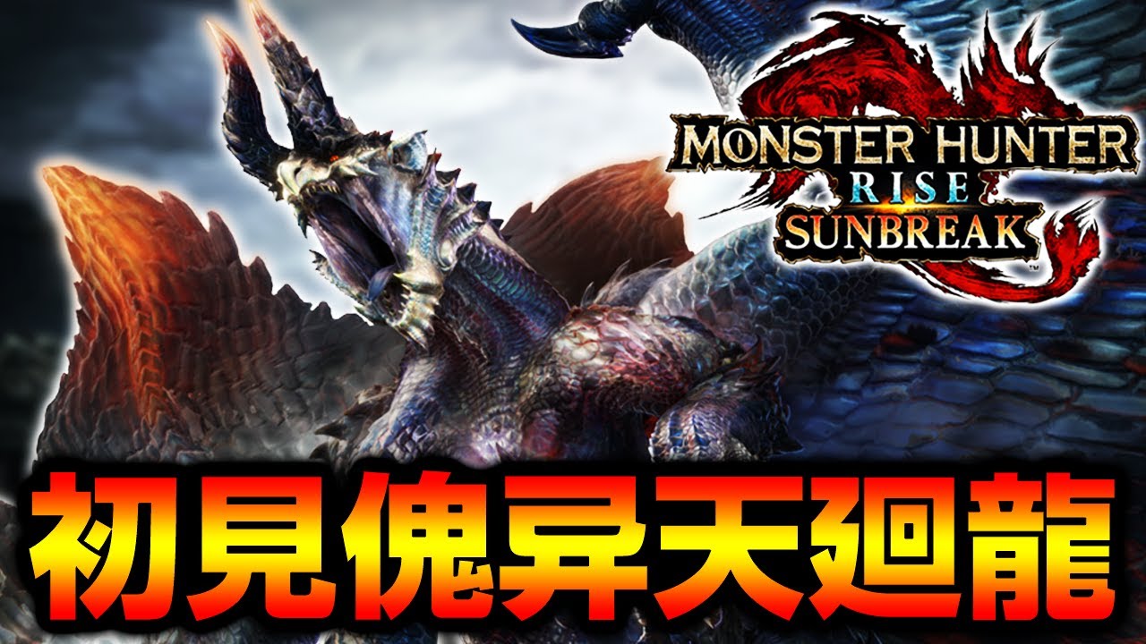 初見Solo挑戰「傀異克服天廻龍」的男人。【怪物獵人RISE: SUNBREAK】 - YouTube