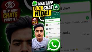 WhatsApp Locked Chats Ko Completely Hide Kaise Kare? #whatsapp #lockchathide #whatsapplock #hidechat