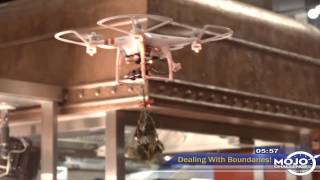 Mistletoe Drone at a Restaurant