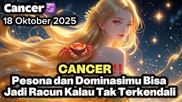 Cancer♋️ Pesona dan Dominasimu Bisa Jadi Racun Kalau Tak Terkendali‼️ Oktober 2025 - Planet Zodiak