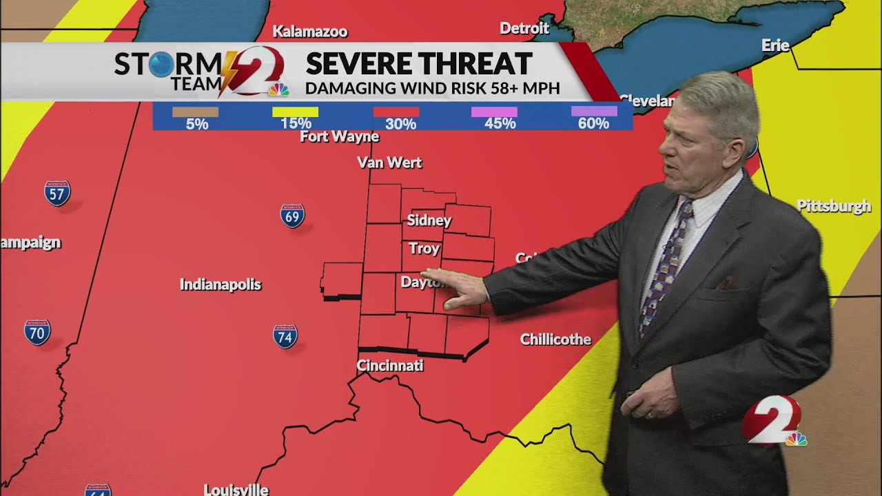 Severe Weather Risk for Wednesday - YouTube
