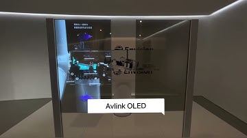 55inch OLED open and close transparent display Touch screen digital signage Avlink China factory