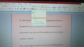 Increase indent, decrease indent,border,line and paragraph spacing.#computar