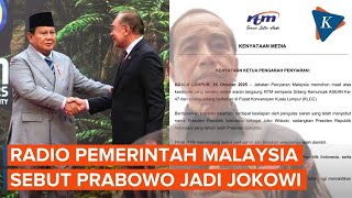 The Moment Malaysian Government Media Mistakenly Called Prabowo Jokowi at the ASEAN Summit