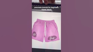 PROCREATE SHORTS MOCKUP #shorts #procreate #clothingbrand