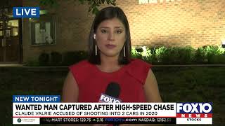 Wanted man captured after high speed chase